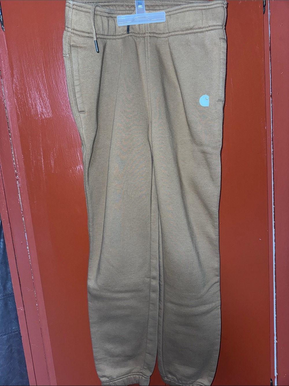 Carhartt Men's Brown Logo Joggers
